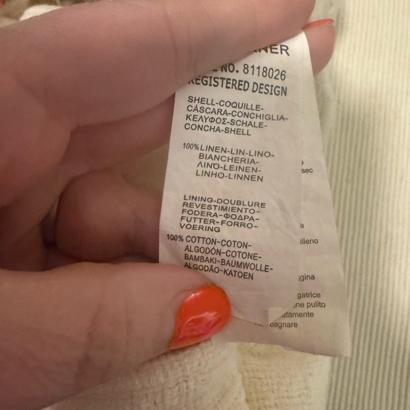 Bohemian Linen Cream Blouse with Colorful Embroidery XL - Picture 4 of 7